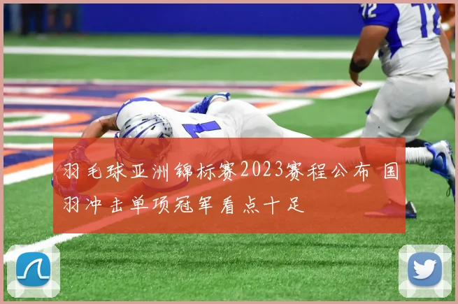 羽毛球亚洲锦标赛2023赛程公布 国羽冲击单项冠军看点十足